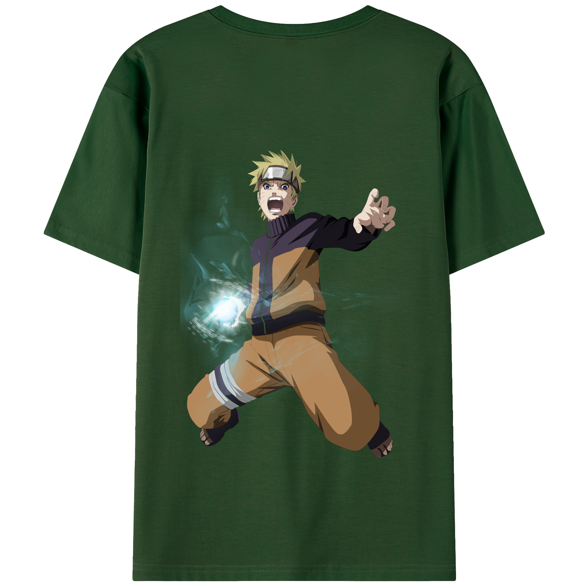 （画像用） NARUTO -ナルト- うずまき ナルト Uzumaki Naruto 綿100％半袖Tシャツ（背面プリント）
